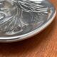 Vintage Canadian metal bowl with beaver decoration by Hoselton.