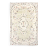 7x10 Cream Brown Oriental Vintage Area Rug, 203x308Cm SK 23587