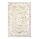 Tapis oriental vintage crème marron 7 x 10, 203 x 308 cm, SK 23587