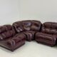 Dark brown Nuvolone modular lounge sofa by Rino Maturi for Mimo Padova