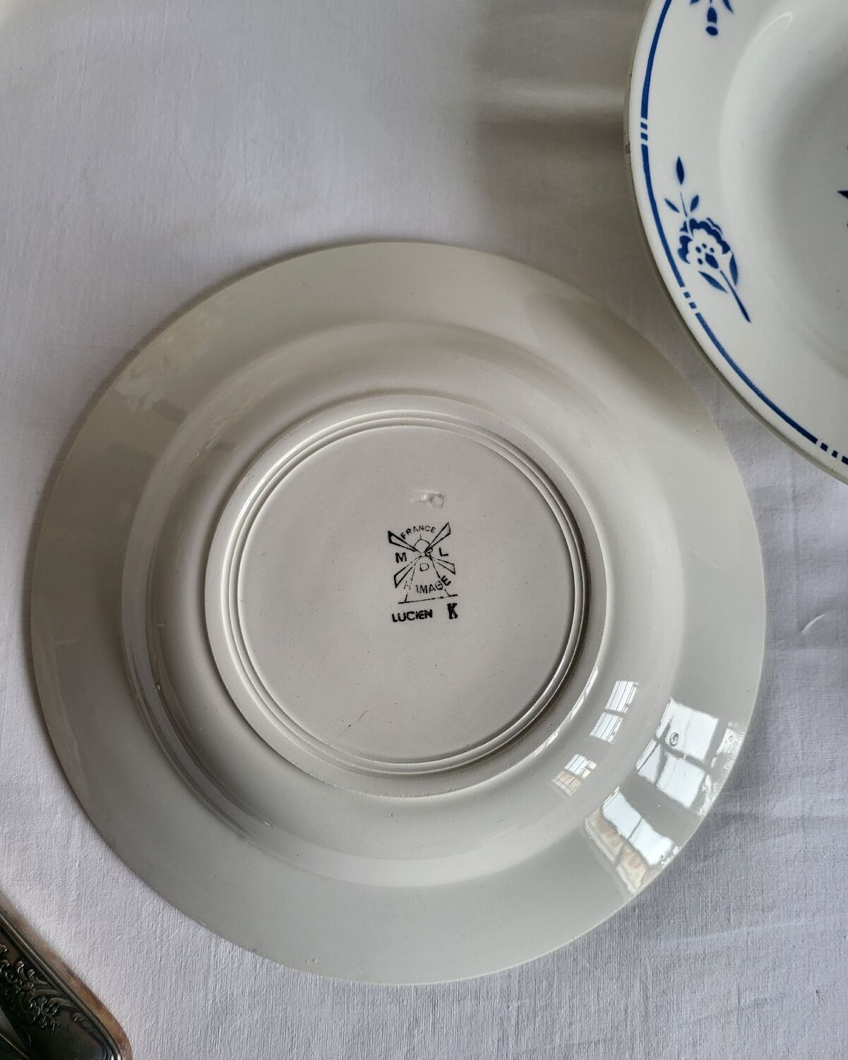 4 Deep Plates in earthenware Moulin des Loups & Hamage model Lucien