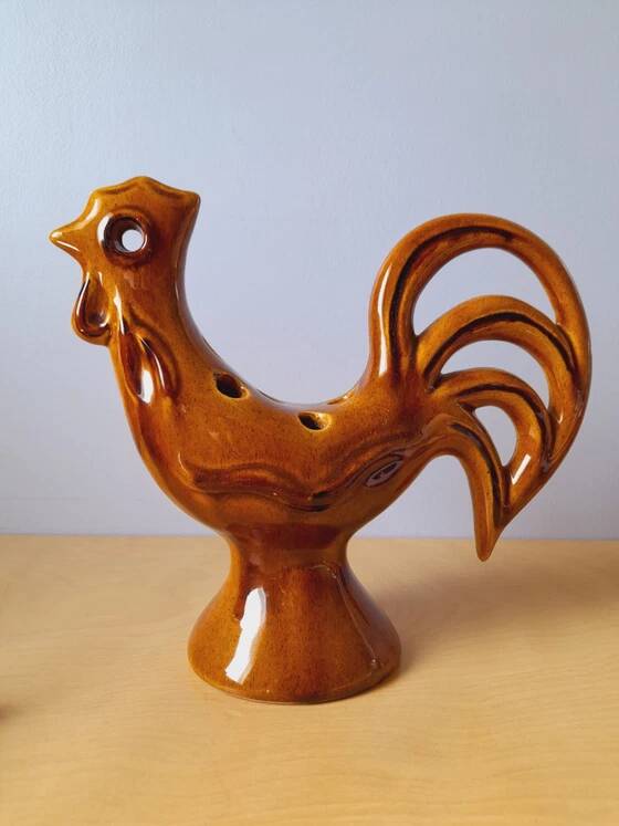 Ceramic Flower Pick Coq 1960