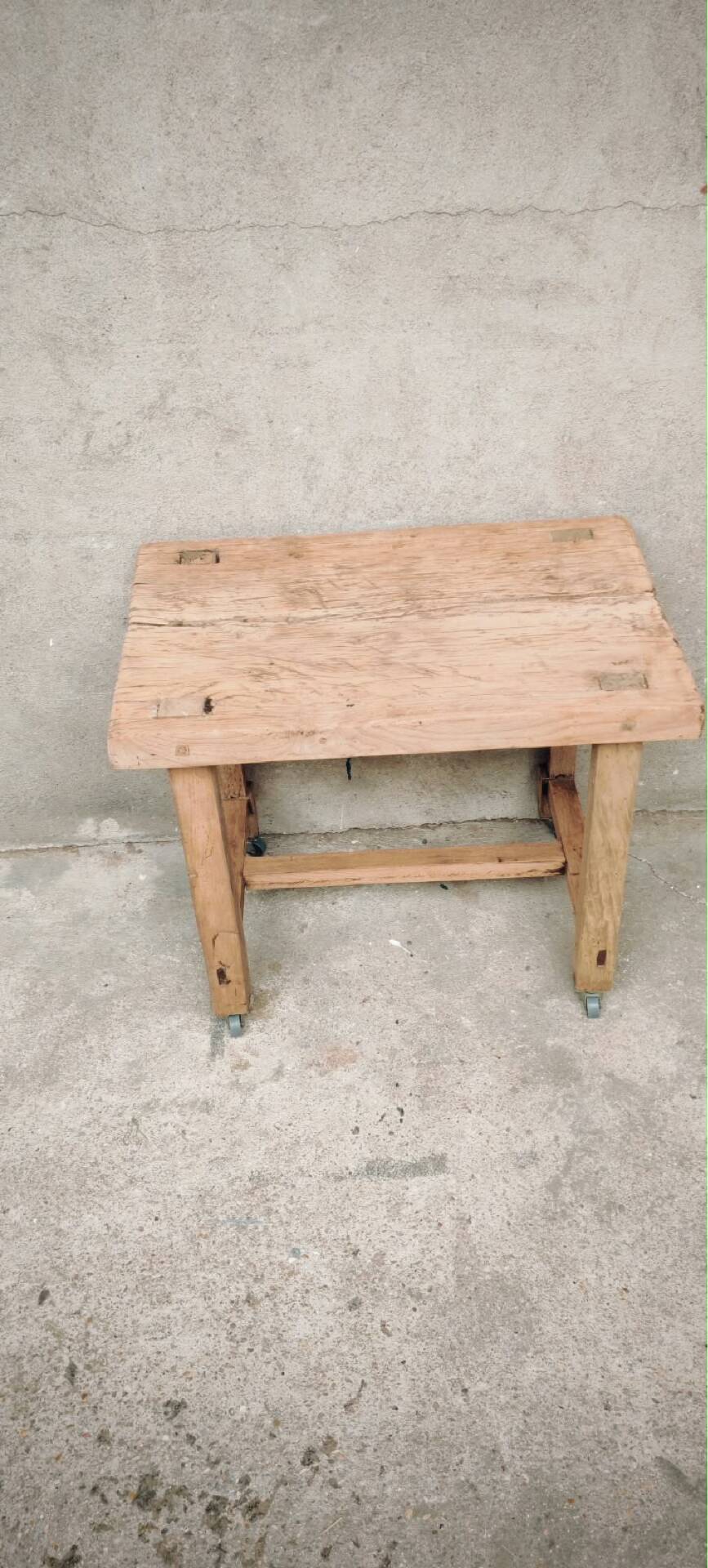 Bedside table - old workbench