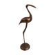 Brass pink flamingo