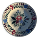 Vintage hand-painted flat plate, Sarreguemines Forêt Vosges