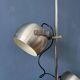 Mid-century vintage floor lamp Herda "Eyeball" in silver