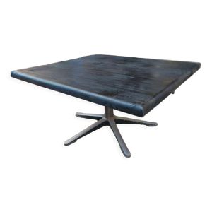 table basse en chêne - aluminium