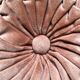 Vintage velvet cushion pleated round