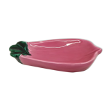 Pink and green serving dish Vallauris