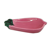 Pink and green serving dish Vallauris