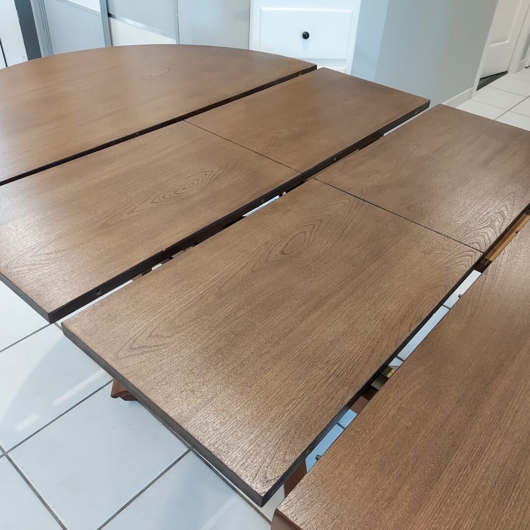 Vintage extendable table Baumann 1970s