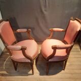 Paire de fauteuil de style Louis XVI