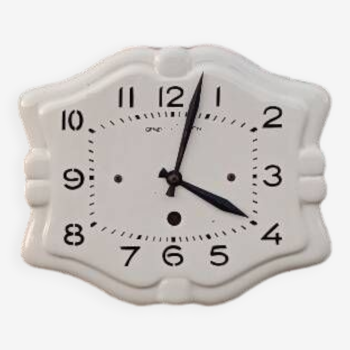 Earthenware clock Geneva Besançon 1960