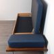 Daybed teck blue fabric Ingmar Relling by Ekornes vintage scandinavian