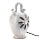Lampe en céramique de Vallauris avec fleur ajourée, années 60