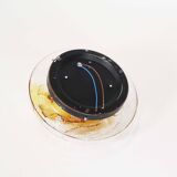 Large muranoglass flush mount light by AV Mazzega