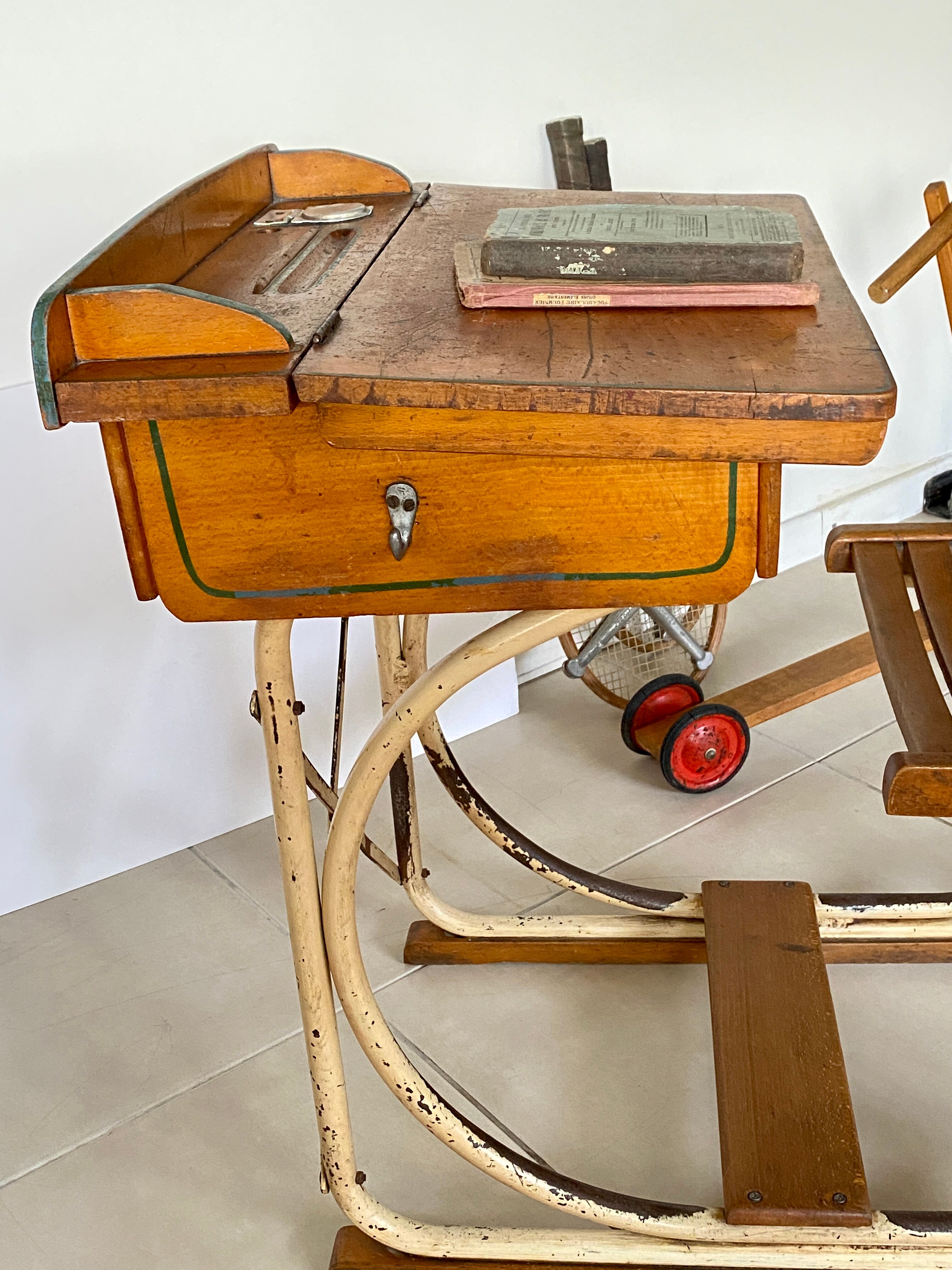Vintage school desk
