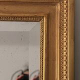 Large bevelled gold mirror