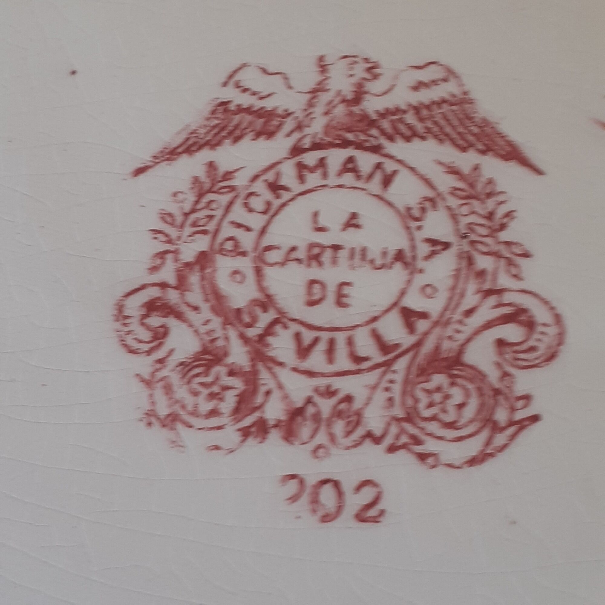 Plat ovale Pickman La cartura de Sevilla