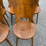 Suite of 6 Baumann chairs Dove model