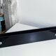 Large format solid glass vintage door handle