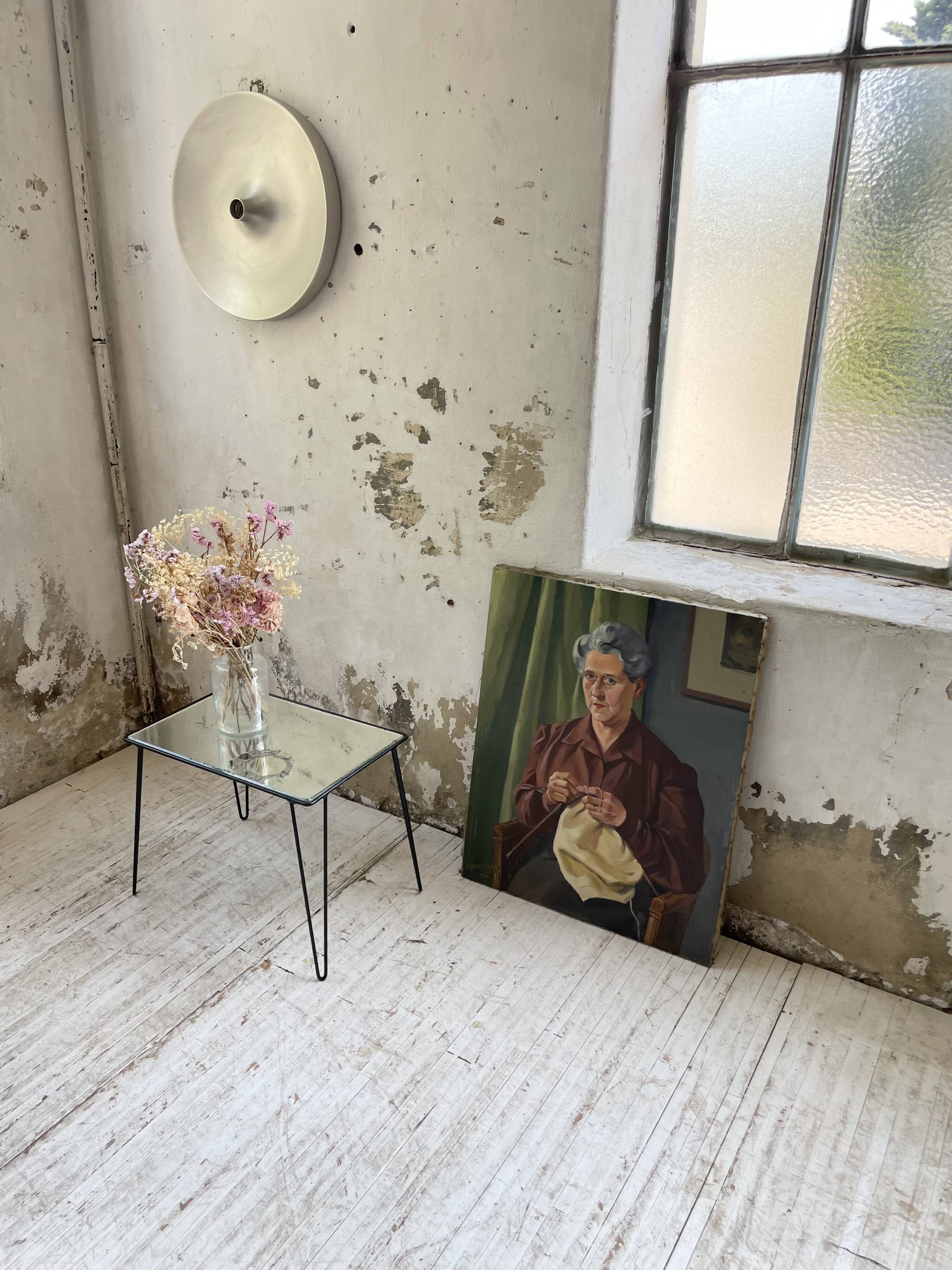 Mirrored coffee table from the 60s