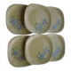 6 KG Luneville earthenware plates
