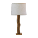 Lampe moderne en rotin ondulé