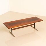 Table basse en palissandre brésilien 60's