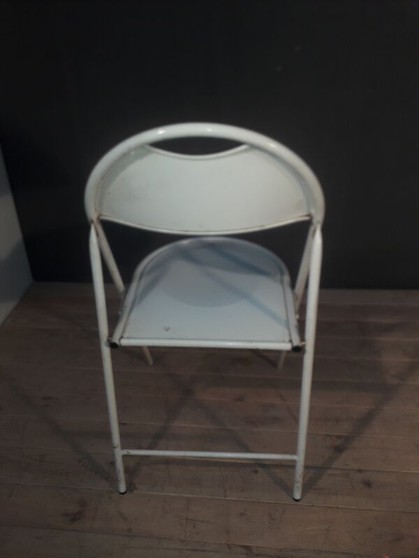 Serie de 4 chaises pliante métallique