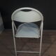 Series of 4 metal folding chairs