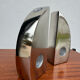 Bookends candle holders chrome aluminium