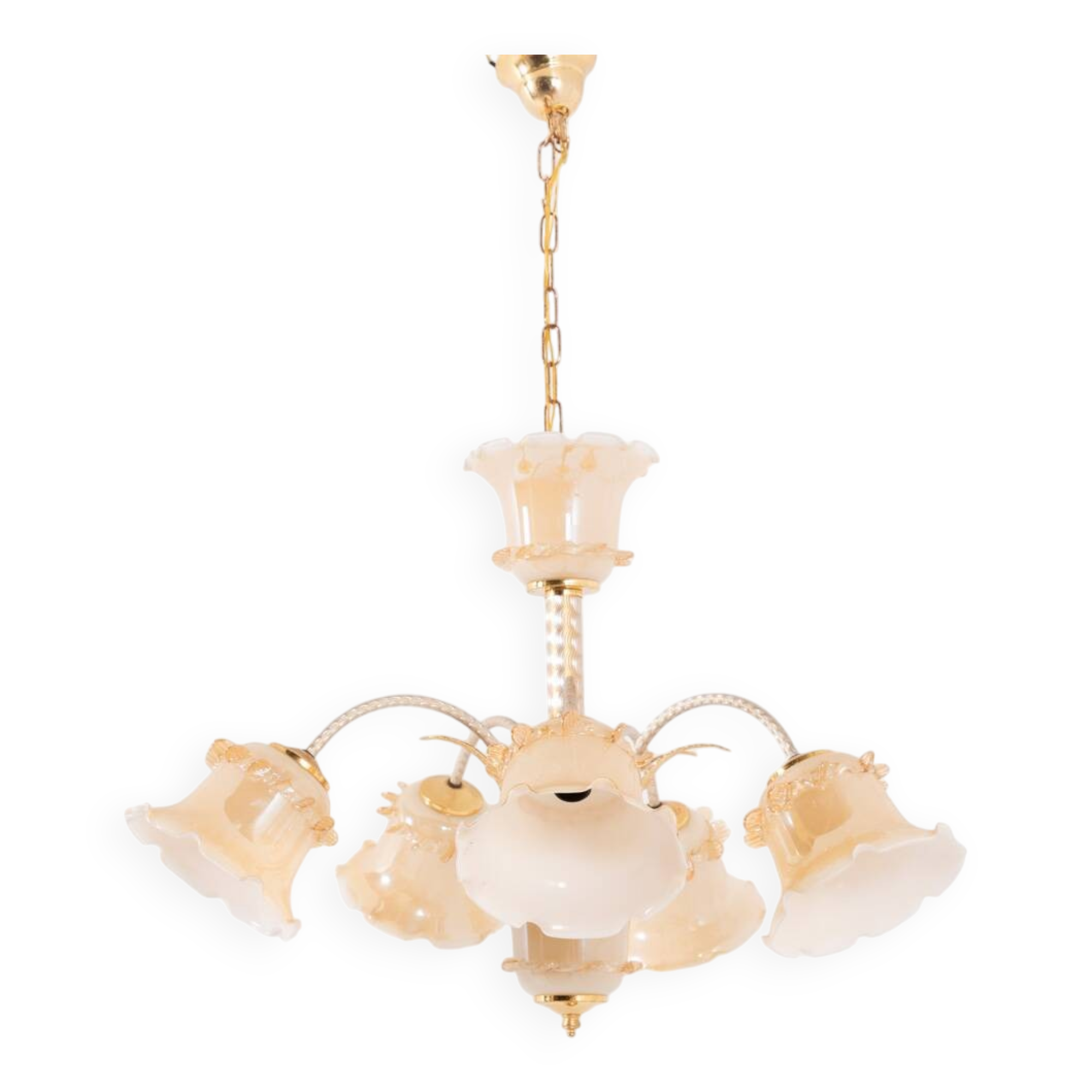 Murano glass ‘Flower’ chandelier, 1960’s Italy