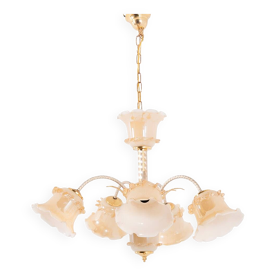 Lustre en verre de Murano 'Flower', Italie, années 1960