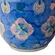 Jardinière italienne en céramique peinte à la main des années 1930 - Motif floral vibrant