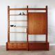 Teak cabinet shelf wall unit RT Möbel Ristenpatt design vintage