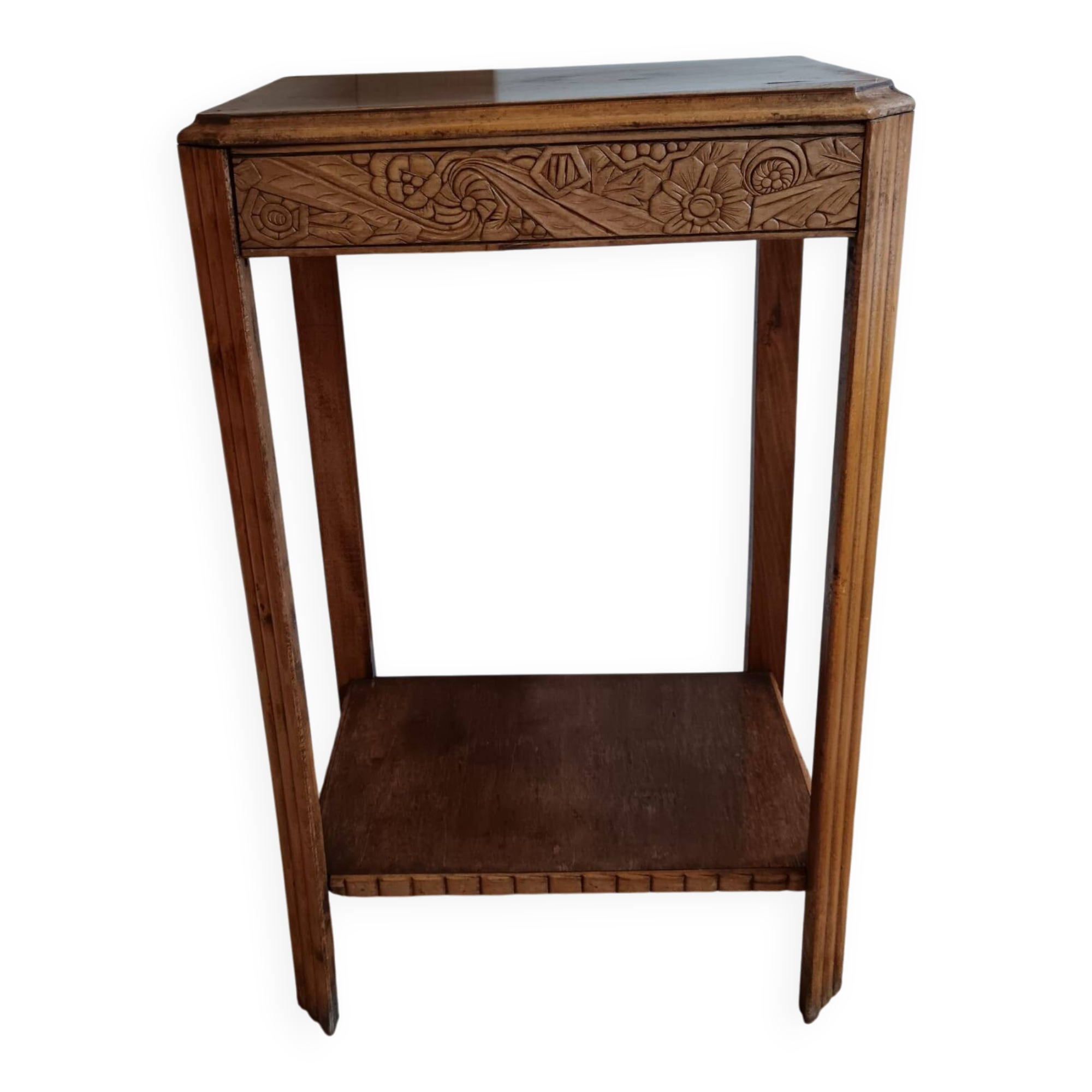 Console 1930s with floral carved motifs