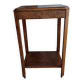 Console années 30 motifs sculptés fleuris