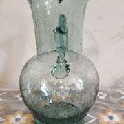 Bubble glass carafe in Biot style