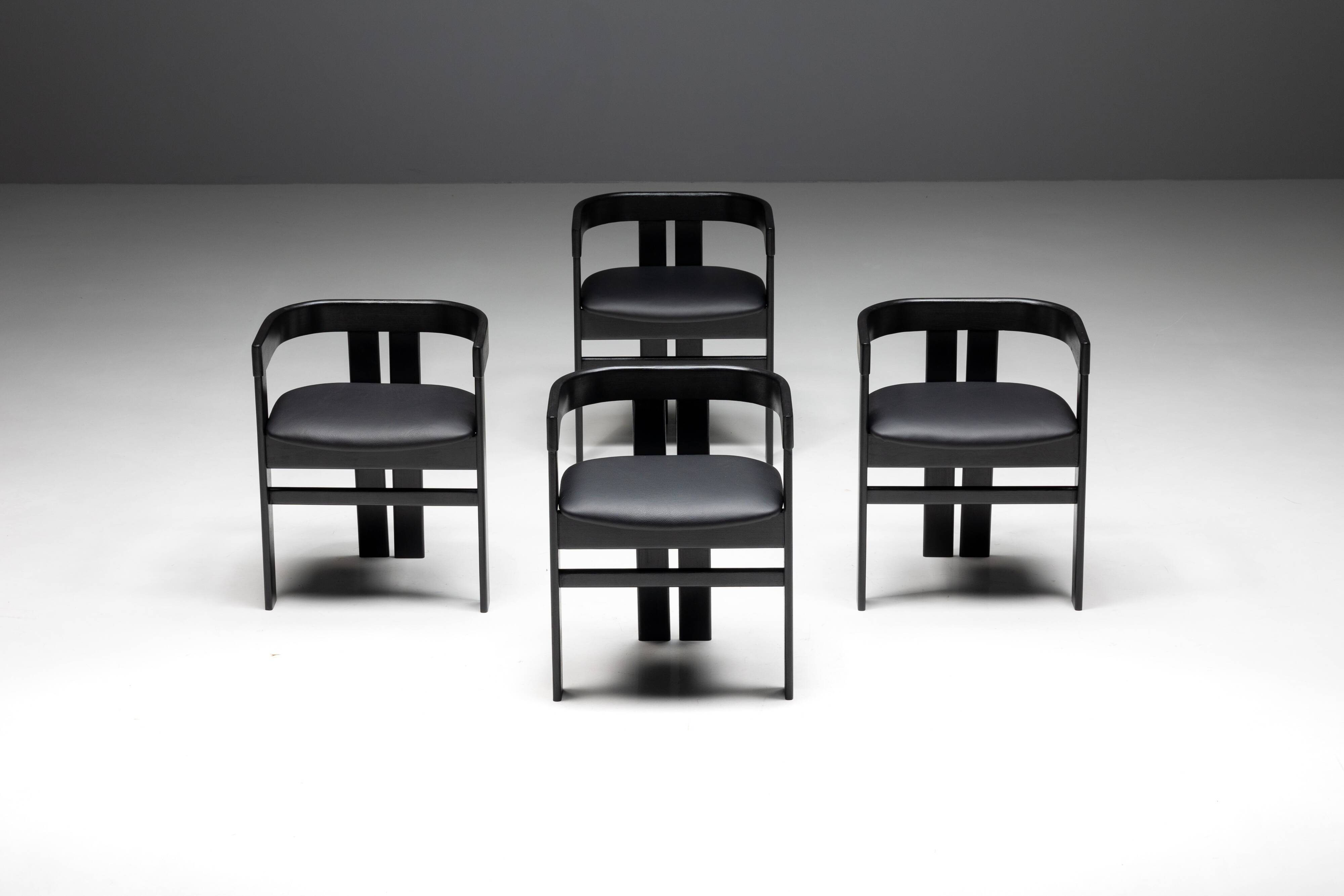 Pigreco chairs by Tobia Scarpa for Tacchini, Italy, 1960s