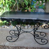 Old wrought iron console