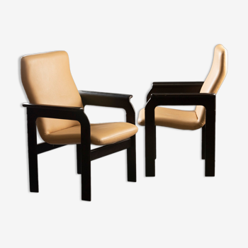 Pair of bruno rey armchairs