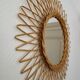 Rattan sun mirror 60s diameter 50cm