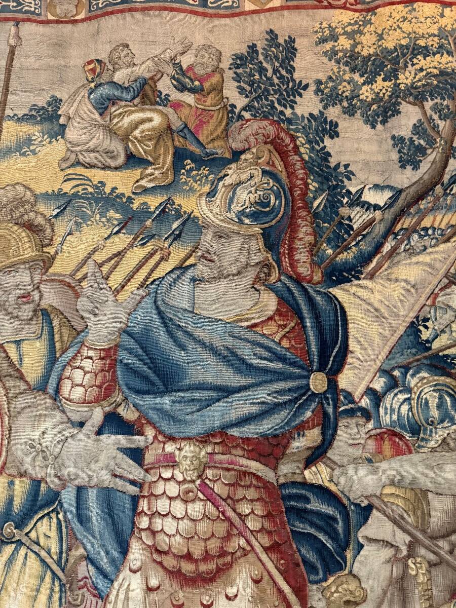 Brussels tapestry, battle scene, second half of the 16th century