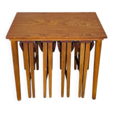 Scandinavian teak coffee tables, 1960.