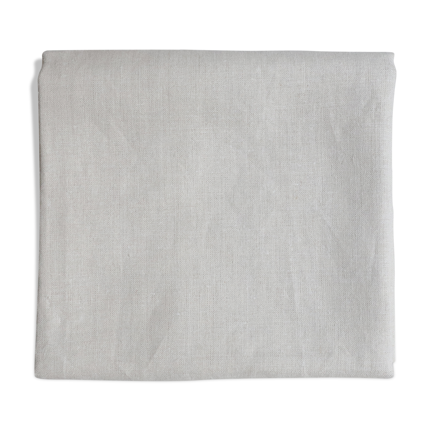 Tablecloth in upcycled linen beige chiné