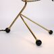 Tripod table lamp brass and metal 1950s