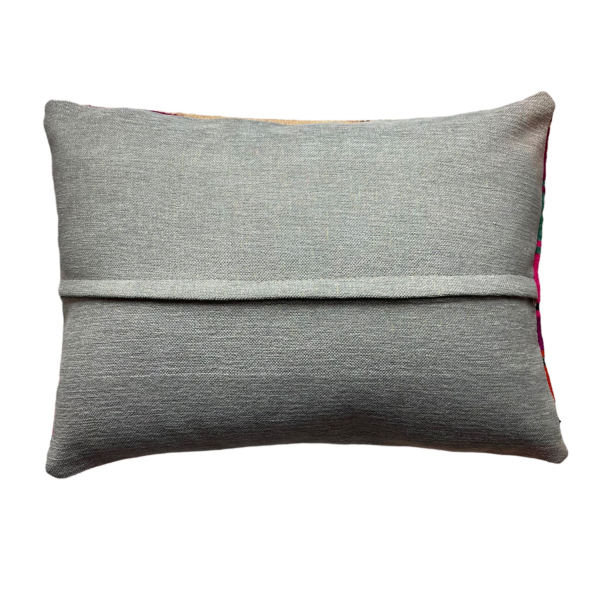 Housse de coussin turque vintage faite à la main, 40 x 60 cm