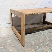 Table basse en pin massif, années 60