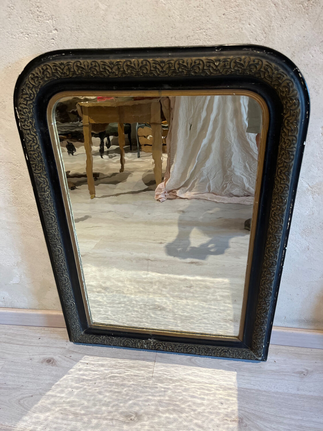 Large old mirror Napoleon III